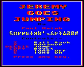 Jeremy Goes Jumping (1984)(Superior) screen shot title